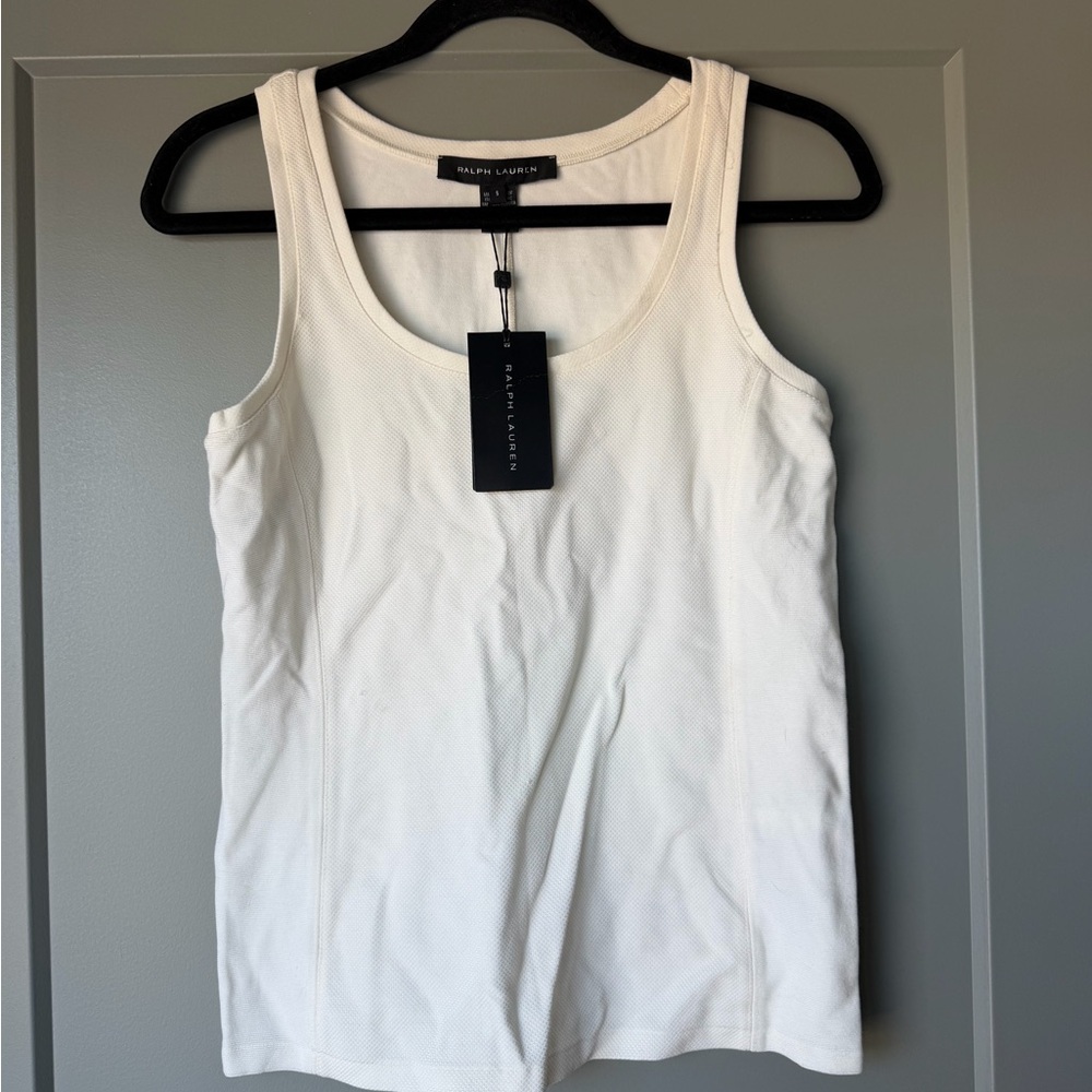 NWT Ralph Lauren White Tank Top